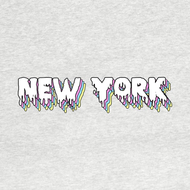 New York Colorful Drippyy by lolosenese